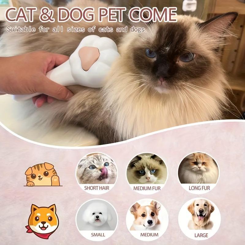 Peine depilatorio de mascotas, cepillo de aseo con forma de pata y función atrapa-pelo
Pet Massage Hair Removal Comb, Paw ShapedPet Grooming Brush, PetHair Remover, Dog & CatGrooming Supplies Viral Dogvacuum Pethairremover Too