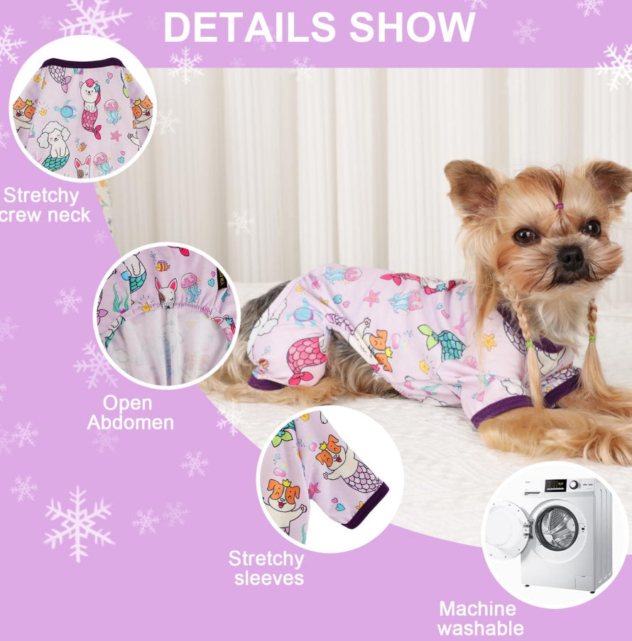 Pijamas para perros, ropa de primavera y verano para perros pequeños.
Dog Pajamas Pjs Spring Summer Dog Clothes For Small Dogs Girl Boy,