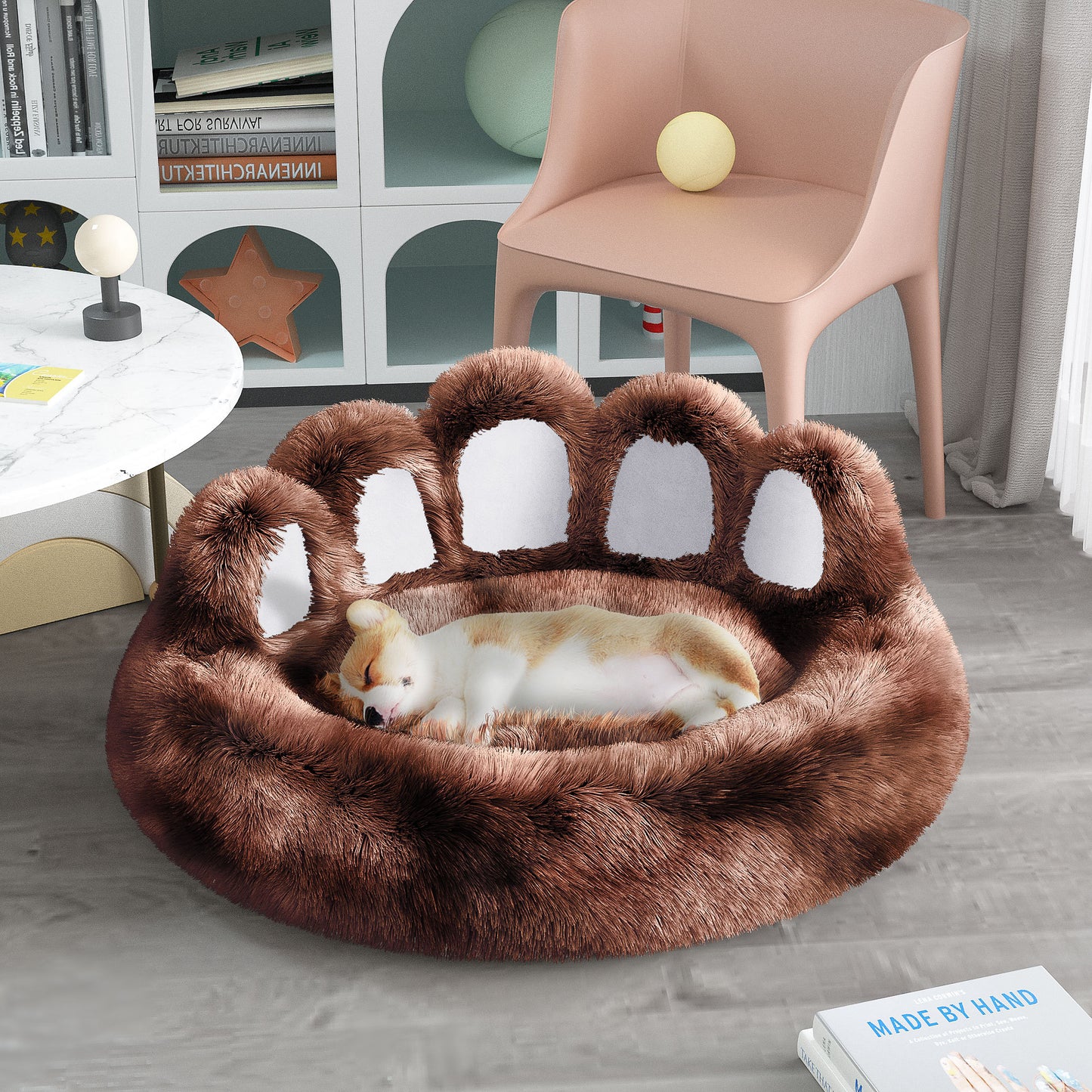 Bonita cama con forma de oso, cama para perros y gatos pequeños y medianos, acogedoras y afelpadas.
Cute Dog Bear Paw Shape Dog Bed, Dog Beds & Furniture For Small And Medium Dogs, Cozy Plush Cute Cat Beds For Indoor Cats