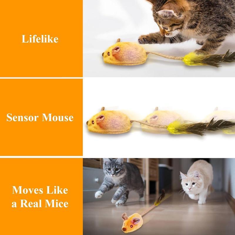 Ratón interactivo con luces LED para gatos de interior, recargable por USB, con movimiento automático,
Interactive Cat Toys Mouse With LED Lights ForIndoor Cats USB Rechargeable Cat Mouse Toysfor Cats, Moving Automatic