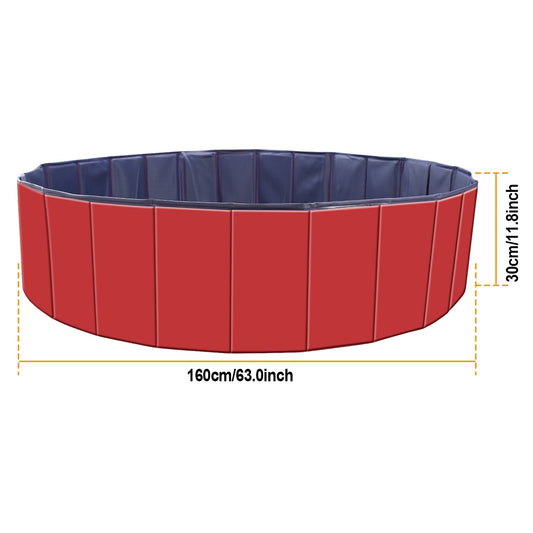 Piscina plegable de PVC para mascotas (160 x 160 x 30 cm, 63 x 63 x 11,8 pulgadas)
1Pc 160 X 160 X 30cm-63.0 X 63.0 X 11.8inch Foldable Pet Swimming Pool PVC  Dog Swim Pool Bathing Tub Playmat Pools