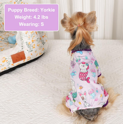Pijamas para perros, ropa de primavera y verano para perros pequeños.
Dog Pajamas Pjs Spring Summer Dog Clothes For Small Dogs Girl Boy,
