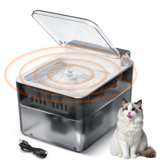 Fuente automática con cable para mascotas, dispensador de agua para perros con función de detección automática
Wired Automatic Pet Fountain Dog Water Dispenser Automatic Sensing Function