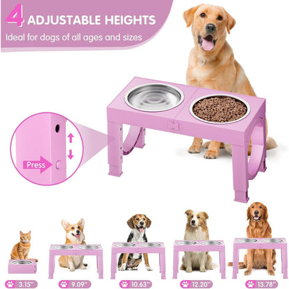 Soporte para cuencos para perros negro de Xia Z Fashion Pet Products
Xia Z Fashion Pet Products Black Dog Bowl Holder