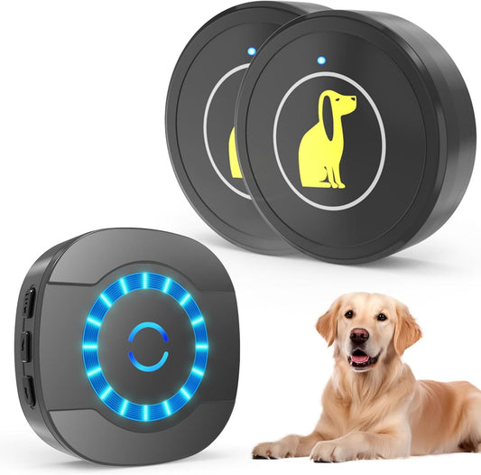 Timbre para puerta de perro,timbre para exteriores con botón táctil impermeable.
Dog Door Bell, Dog Bell For Training Doggie Door Bell For Dog Puppy Training Sliding Door,Go Outside Doorbell And Waterproof Touch Button