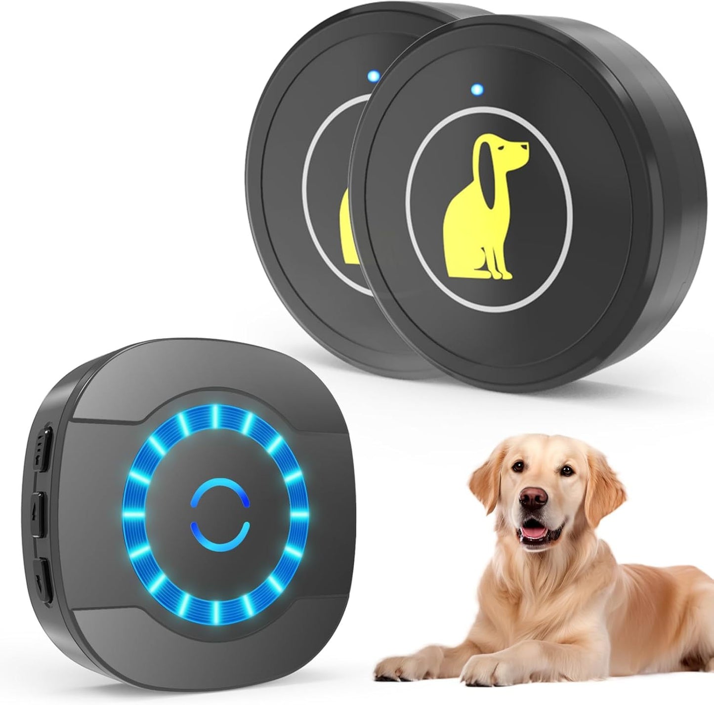 Timbre para puerta de perro,timbre para exteriores con botón táctil impermeable.
Dog Door Bell, Dog Bell For Training Doggie Door Bell For Dog Puppy Training Sliding Door,Go Outside Doorbell And Waterproof Touch Button