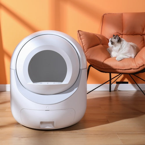Caja de arena automática inteligente con control por aplicación, WiFi 4G y doble desodorización.
Smart Automatic Litter Box App Controls 4G WiFi, Double Deodorization