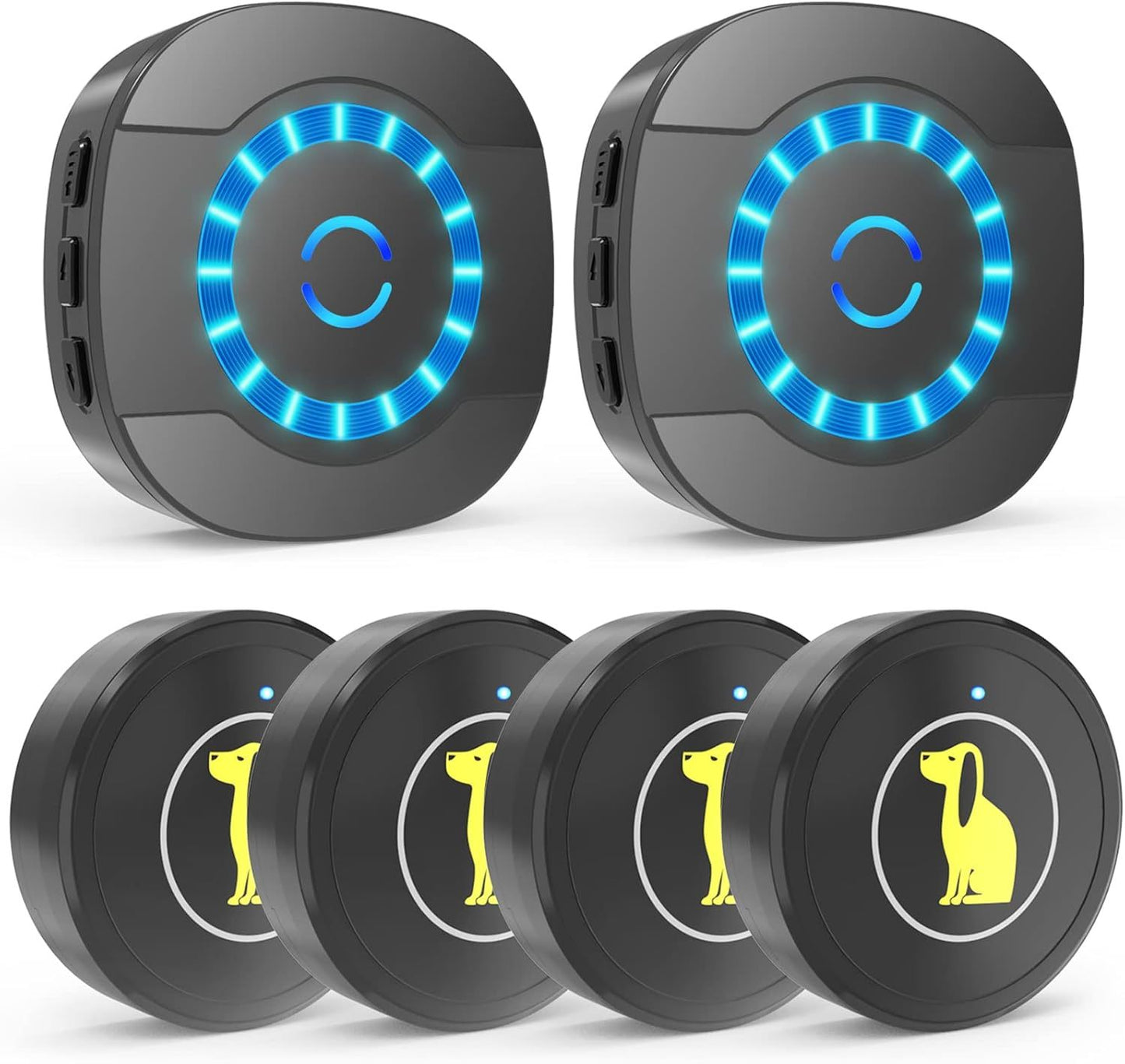 Timbre para puerta de perro,timbre para exteriores con botón táctil impermeable.
Dog Door Bell, Dog Bell For Training Doggie Door Bell For Dog Puppy Training Sliding Door,Go Outside Doorbell And Waterproof Touch Button