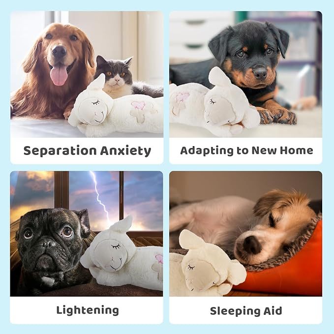 Juguete para dormir ansiolítico para mascotas con control del ritmo cardíaco
Pet Anti Anxiety Sleeping Toy Heartbeat Apparatus