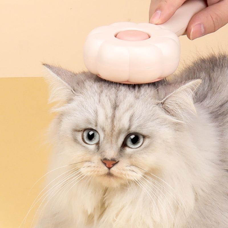 Peine depilatorio de mascotas, cepillo de aseo con forma de pata y función atrapa-pelo 
Pet Massage Hair Removal Comb, Paw ShapedPet Grooming Brush, PetHair Remover, Dog & CatGrooming Supplies Viral Dogvacuum Pethairremover Too