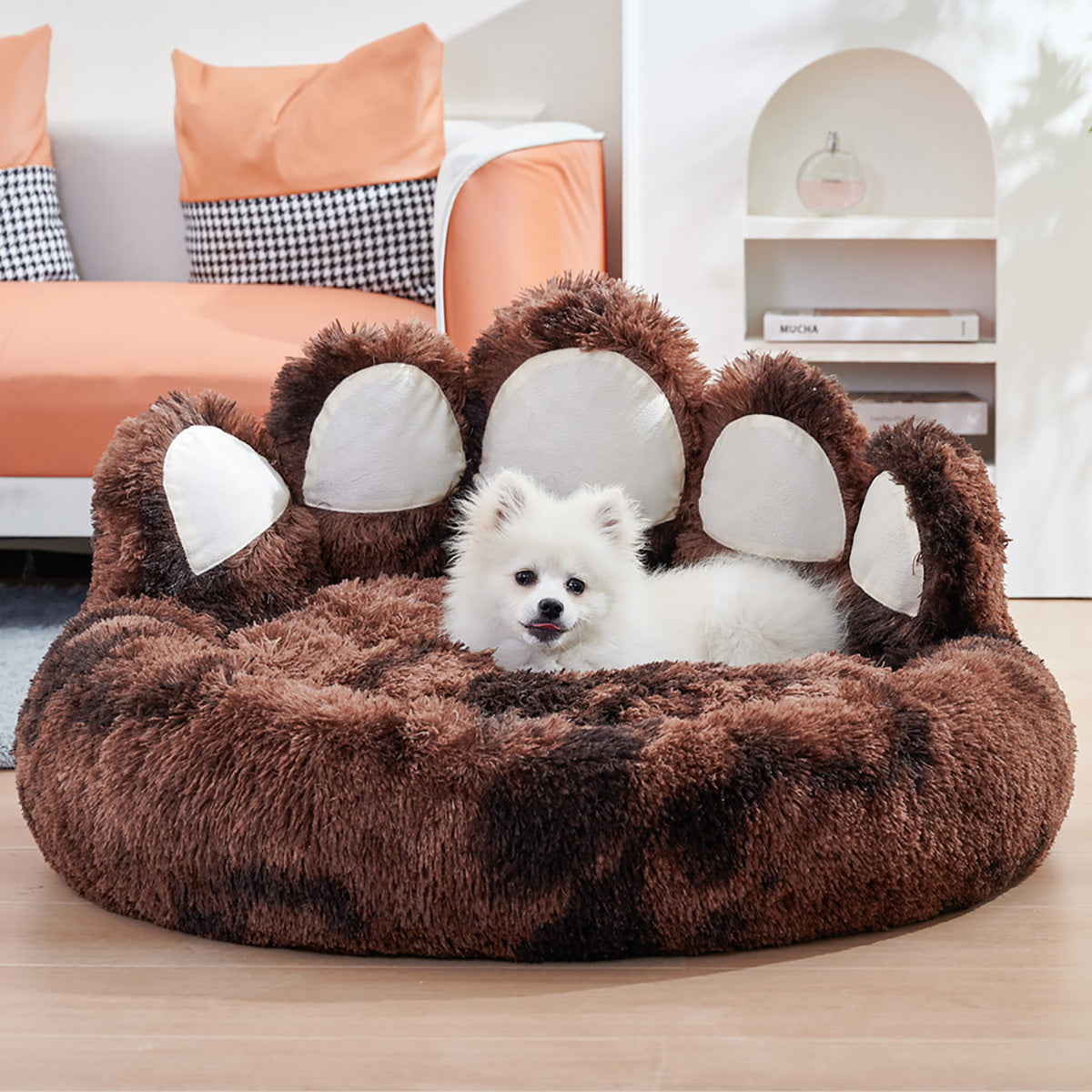 Bonita cama con forma de oso, cama para perros y gatos pequeños y medianos, acogedoras y afelpadas.
Cute Dog Bear Paw Shape Dog Bed, Dog Beds & Furniture For Small And Medium Dogs, Cozy Plush Cute Cat Beds For Indoor Cats