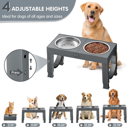 Soporte para cuencos para perros negro de Xia Z Fashion Pet Products
Xia Z Fashion Pet Products Black Dog Bowl Holder
