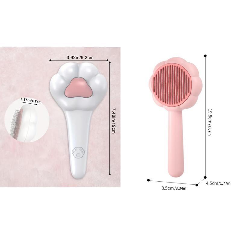 Peine depilatorio de mascotas, cepillo de aseo con forma de pata y función atrapa-pelo 
Pet Massage Hair Removal Comb, Paw ShapedPet Grooming Brush, PetHair Remover, Dog & CatGrooming Supplies Viral Dogvacuum Pethairremover Too