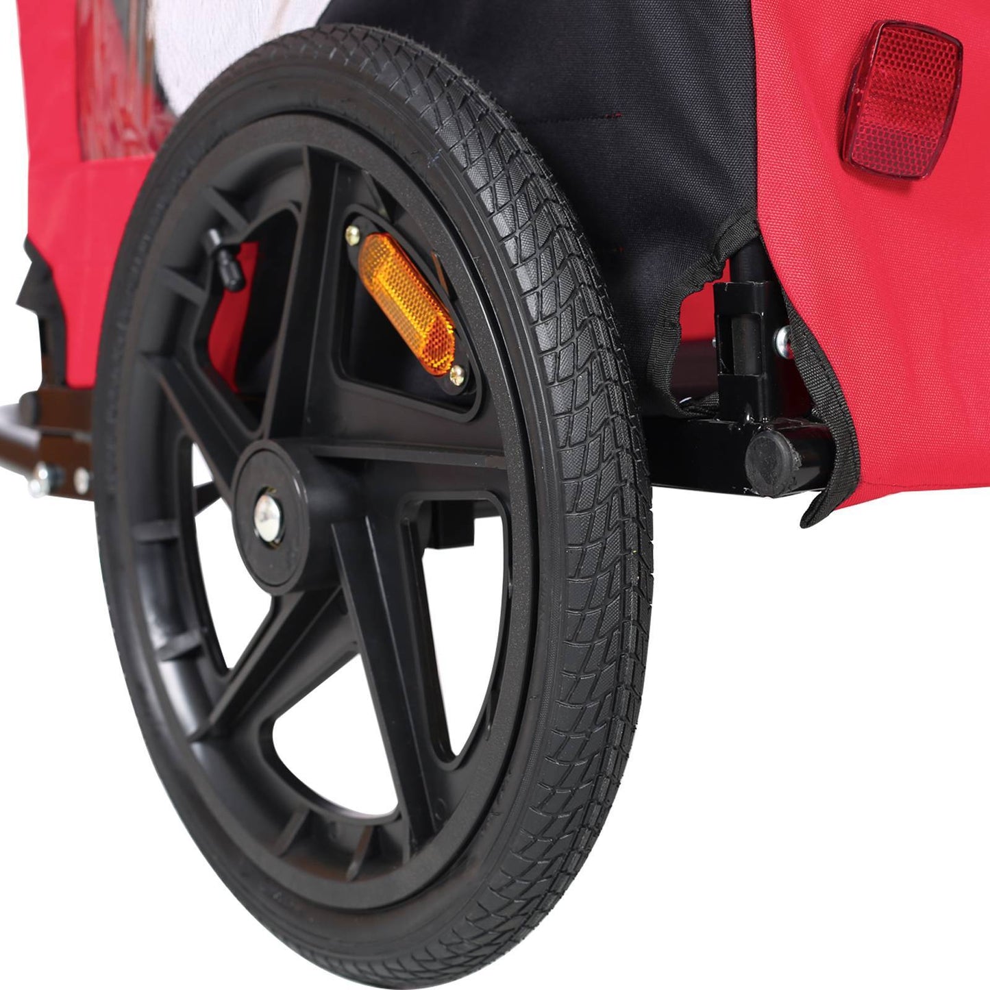 REMOLQUE DE BICICLETA PARA MASCOTAS MEDIANAS Y PEQUEÑAS, PLEGABLE