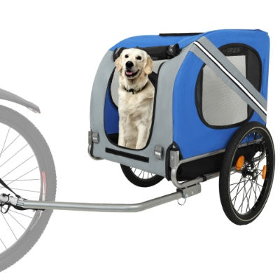 Remolque plegable grande para bicicleta para perros, con capacidad de 54 kg, ideal para transportar mascotas todoterreno,
Large Folding Bike Trailer For Dogs  120LB Capacity All-Terrain Pet Carrier, Durable Steel Frame For Cycling, Jogging, Camping