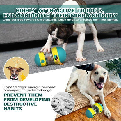 FOSTBEEN Juguete Interactivo para Perros, Juguete Indestructible para Cachorros, alimentador, dispensador de golosinas, comedero de Rompecabezas para Perros, alimentación Lenta para Razas masticables