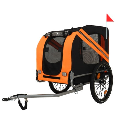 Remolque plegable grande para bicicleta para perros, con capacidad de 54 kg, ideal para transportar mascotas todoterreno,
Large Folding Bike Trailer For Dogs  120LB Capacity All-Terrain Pet Carrier, Durable Steel Frame For Cycling, Jogging, Camping