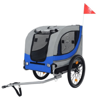 Remolque plegable grande para bicicleta para perros, con capacidad de 54 kg, ideal para transportar mascotas todoterreno,
Large Folding Bike Trailer For Dogs  120LB Capacity All-Terrain Pet Carrier, Durable Steel Frame For Cycling, Jogging, Camping