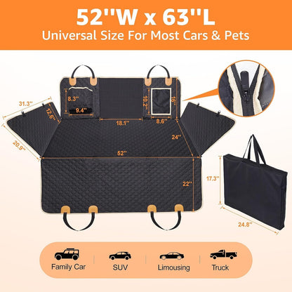 Extensor de asiento trasero para perros, impermeable, funda rígida desmontable, 600D, resistente a arañazos
Back Seat Extender For Dogs Waterproof Dog Car Seat Cover Hard Bottom-Detachable,600D Heavy Duty Scratch Proof