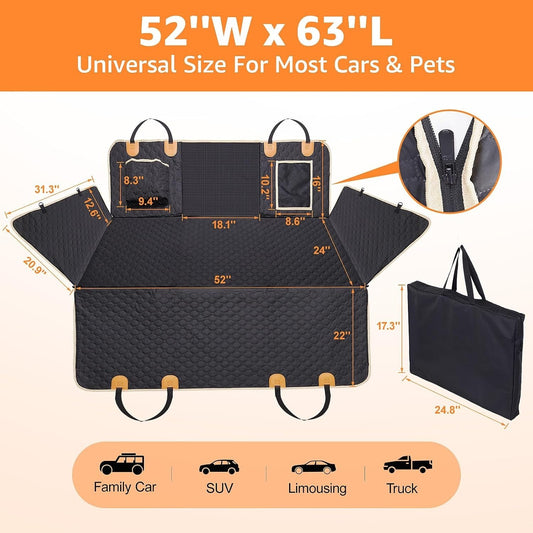 Extensor de asiento trasero para perros, impermeable, funda rígida desmontable, 600D, resistente a arañazos
Back Seat Extender For Dogs Waterproof Dog Car Seat Cover Hard Bottom-Detachable,600D Heavy Duty Scratch Proof