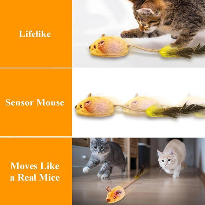 Ratón interactivo con luces LED para gatos de interior, recargable por USB, con movimiento automático,
Interactive Cat Toys Mouse With LED Lights ForIndoor Cats USB Rechargeable Cat Mouse Toysfor Cats, Moving Automatic