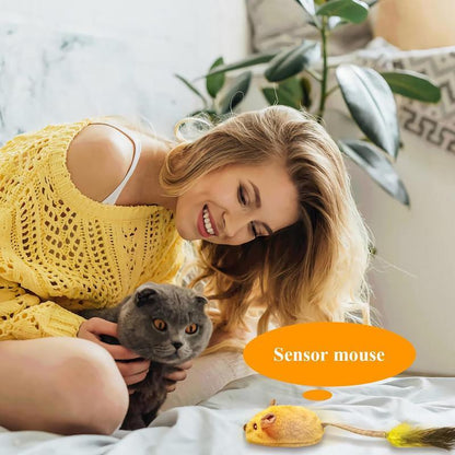Ratón interactivo con luces LED para gatos de interior, recargable por USB, con movimiento automático,
Interactive Cat Toys Mouse With LED Lights ForIndoor Cats USB Rechargeable Cat Mouse Toysfor Cats, Moving Automatic