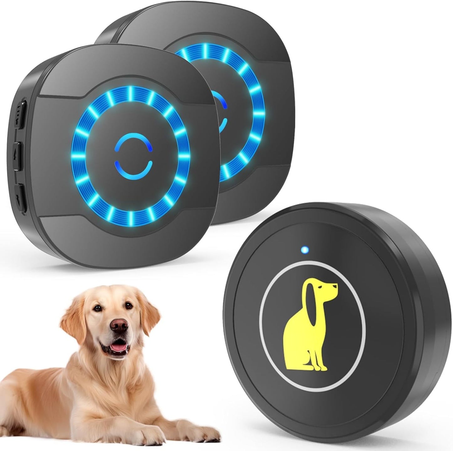 Timbre para puerta de perro,timbre para exteriores con botón táctil impermeable.
Dog Door Bell, Dog Bell For Training Doggie Door Bell For Dog Puppy Training Sliding Door,Go Outside Doorbell And Waterproof Touch Button