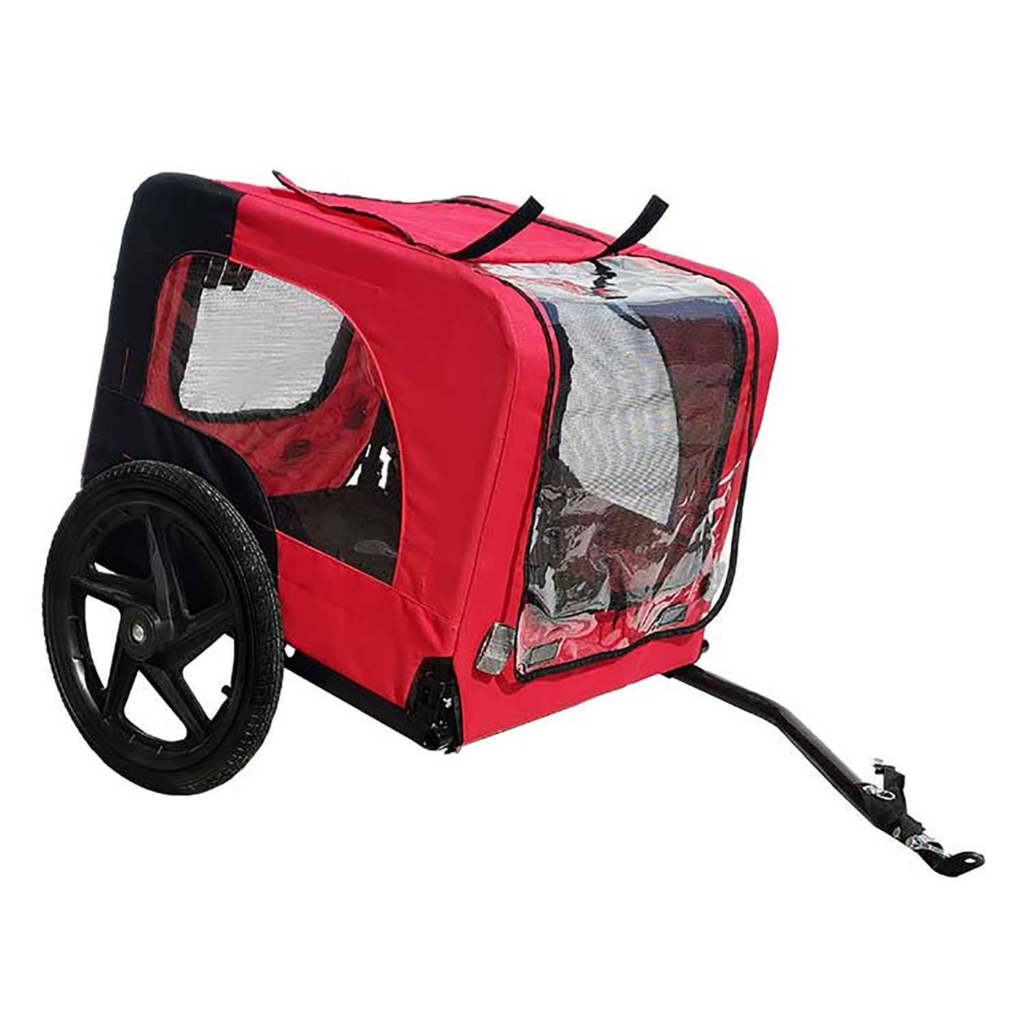 REMOLQUE DE BICICLETA PARA MASCOTAS MEDIANAS Y PEQUEÑAS, PLEGABLE