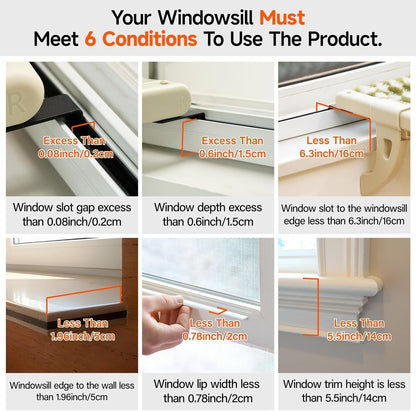 MEWOOFUN Cat Window bed With One-Step Sliding Clamp -  Removable Cover
Cama para ventana para gatos MEWOOFUN con abrazadera deslizante de un solo paso - Funda extraíble