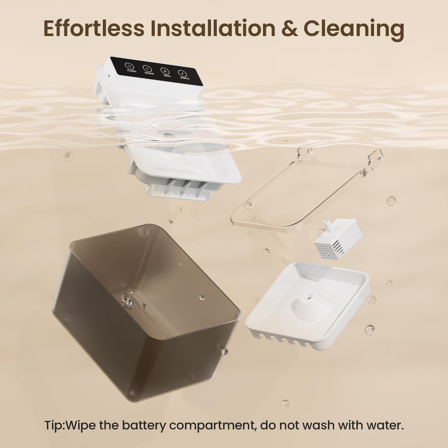 Fuente automática con cable para mascotas, dispensador de agua para perros con función de detección automática
Wired Automatic Pet Fountain Dog Water Dispenser Automatic Sensing Function