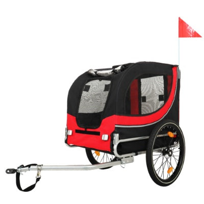 Remolque plegable grande para bicicleta para perros, con capacidad de 54 kg, ideal para transportar mascotas todoterreno,
Large Folding Bike Trailer For Dogs  120LB Capacity All-Terrain Pet Carrier, Durable Steel Frame For Cycling, Jogging, Camping