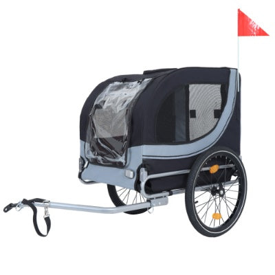 Remolque plegable grande para bicicleta para perros, con capacidad de 54 kg, ideal para transportar mascotas todoterreno,
Large Folding Bike Trailer For Dogs  120LB Capacity All-Terrain Pet Carrier, Durable Steel Frame For Cycling, Jogging, Camping