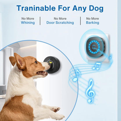 Timbre para puerta de perro,timbre para exteriores con botón táctil impermeable.
Dog Door Bell, Dog Bell For Training Doggie Door Bell For Dog Puppy Training Sliding Door,Go Outside Doorbell And Waterproof Touch Button