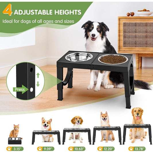 Soporte para cuencos para perros negro de Xia Z Fashion Pet Products
Xia Z Fashion Pet Products Black Dog Bowl Holder
