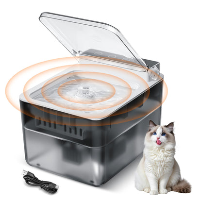 Fuente automática con cable para mascotas, dispensador de agua para perros con función de detección automática
Wired Automatic Pet Fountain Dog Water Dispenser Automatic Sensing Function