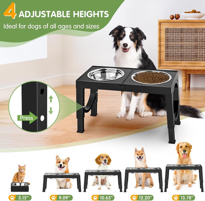Soporte para cuencos para perros negro de Xia Z Fashion Pet Products
Xia Z Fashion Pet Products Black Dog Bowl Holder