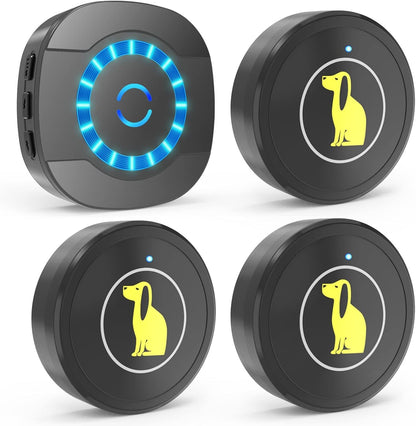 Timbre para puerta de perro,timbre para exteriores con botón táctil impermeable.
Dog Door Bell, Dog Bell For Training Doggie Door Bell For Dog Puppy Training Sliding Door,Go Outside Doorbell And Waterproof Touch Button